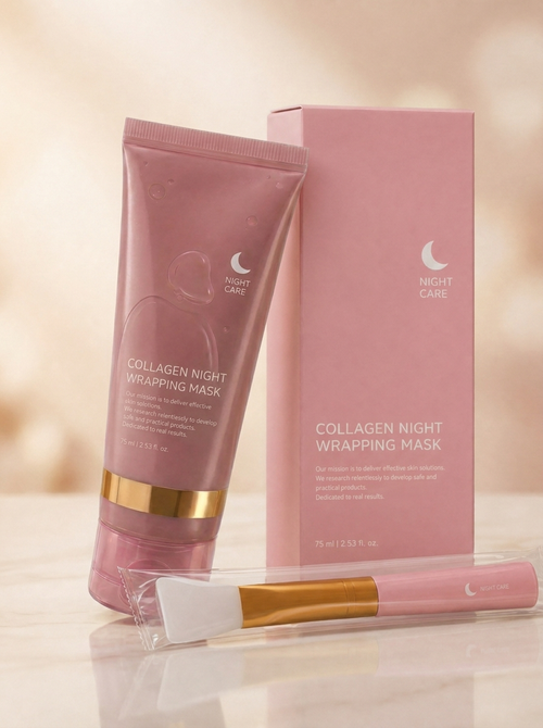 Collagen Night Wrapping Mask – Deep Hydration & Firming Overnight Sleeping Mask with Niacinamide & Ceramide NP (75g / 2.85 oz)