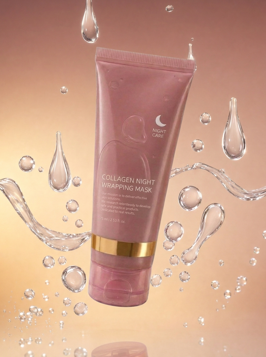 Collagen Night Wrapping Mask – Deep Hydration & Firming Overnight Sleeping Mask with Niacinamide & Ceramide NP (75g / 2.85 oz)