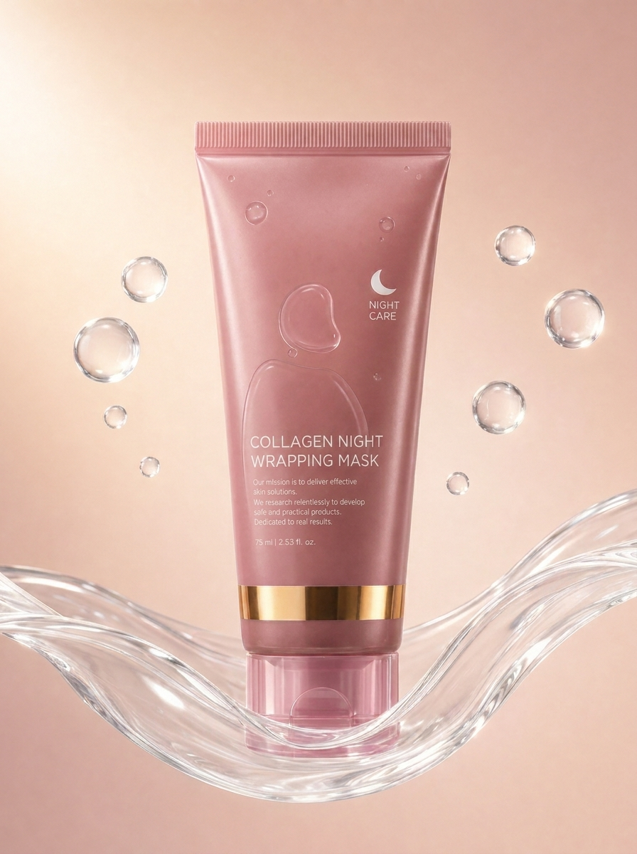 Collagen Night Wrapping Mask – Deep Hydration & Firming Overnight Sleeping Mask with Niacinamide & Ceramide NP (75g / 2.85 oz)